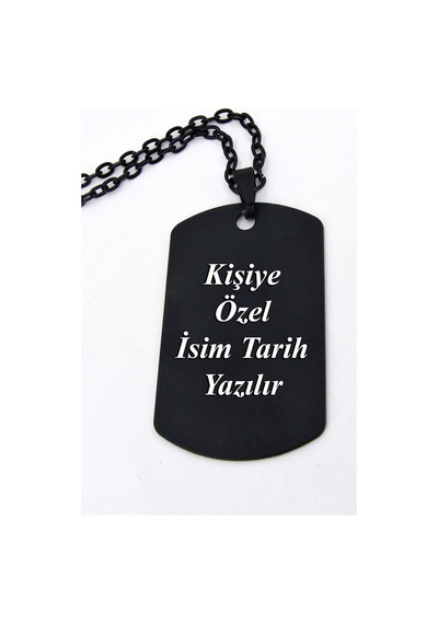 Kişiye Özel Isim Tarih Yazılabilir Asker Künyesi Eck39