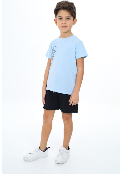 Toontoy Kids Toontoy Erkek Çocuk Beıng Baskılı Şortlu Takım Mavi
