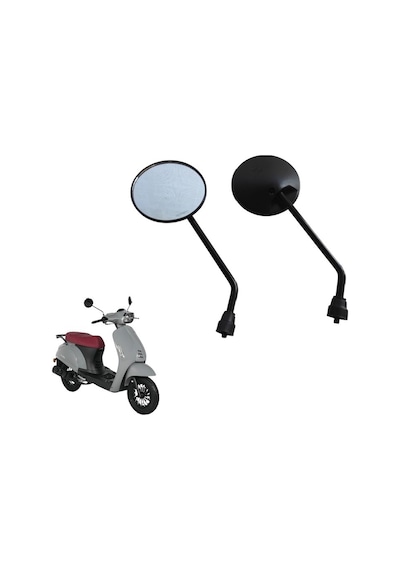 Motosiklet Aynası Siyah - Kuba Bluebird 50cc Ayna Takim