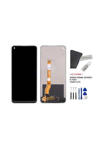Tkgz Oppo A96 Uyumlu Lcd Ekran Dokunmatik Service Pack Lcd Ekran +b-7000 + Tamir Seti