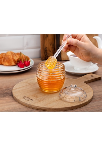 Madame Coco Lorenzo Kaşıklı Cam Bal Kavanozu 240 ML - 1kkvnz0114240 Ml-std