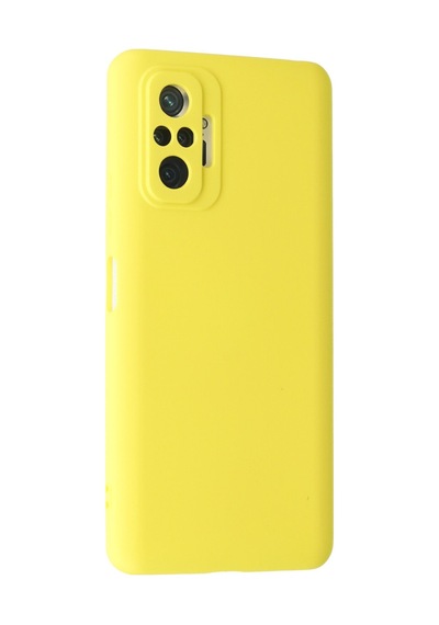 Xiaomi Redmi Note 10 Pro Uyumlu Kılıf Nano İçi Kadife Silikon - Sarı