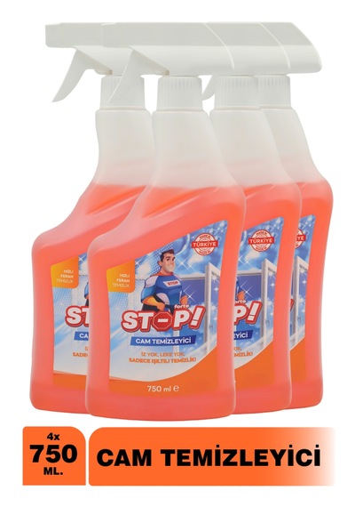 Stop Forte 4 'lü Cam Temizleyici 750 Ml Sprey