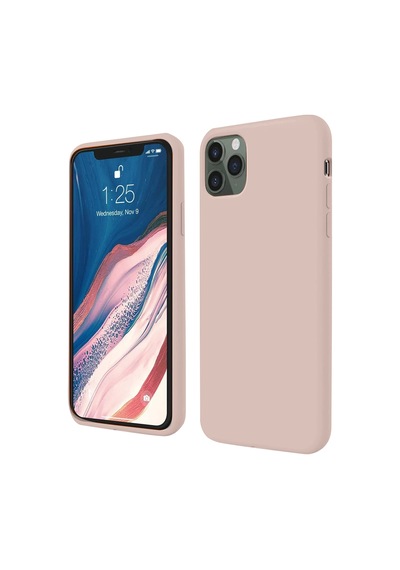Newface Apple, Uyumlu iPhone 11 Pro Kılıf First Silikon - Semeglbl - 52 Rose Gold