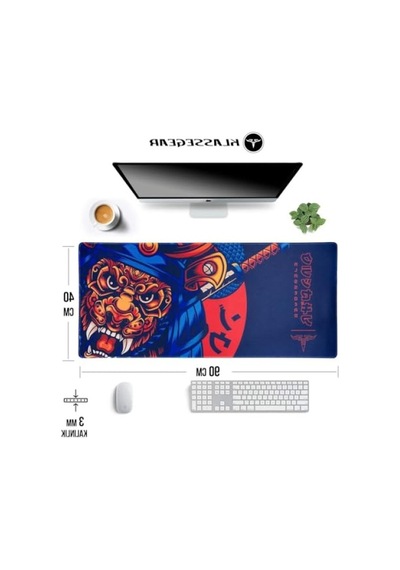Dayanıklı Oyun Mouse Pad - 90x40 Cm, Dikişli Kenar
