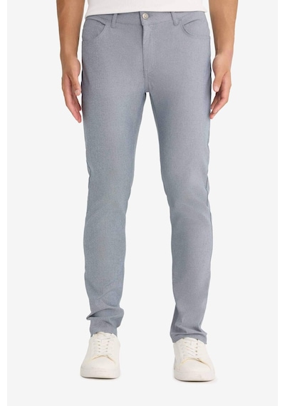DeFacto Yazlık Chino Kanvas Dokulu Pantolon Slim Fit Dar Kesim Cepli Dar Paça T1055AZ25SPIN87