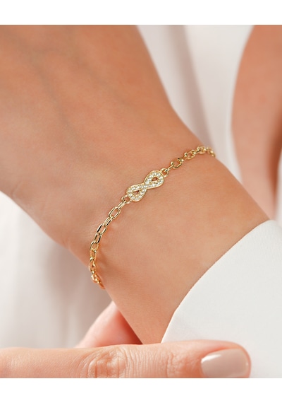 Debora Jewelry 14 Ayar Altın Sonsuzluk Ataç Modeli Bileklik