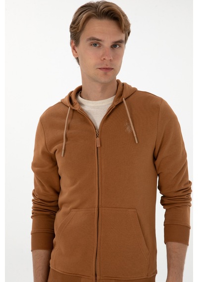 U.S. Polo Assn. Erkek Camel Örme Hırka 50313748-VR233