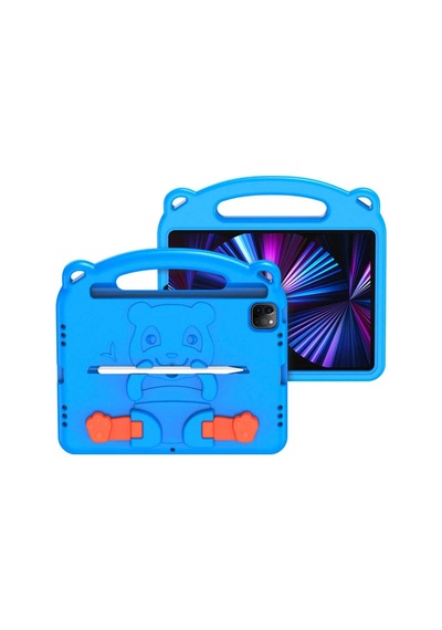 Dux Ducis Panda iPad Uyumlu Pro 11 2018/2020/2021 iPad Uyumlu Air 4-5 Kılıf Çocuk Shockproof Standlı Taşınabilir- 5775 Tablet Kılıfı