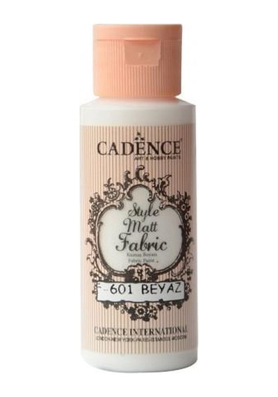 Cadence Sytle Matt Kumaş Boyası 59 ML F-601 BEYAZ