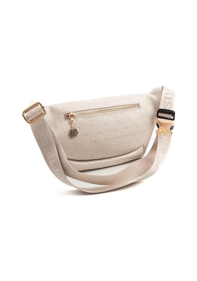 Silver Polo Sp1192 Kadın Bel Çantası Logolu Bej-s.bej