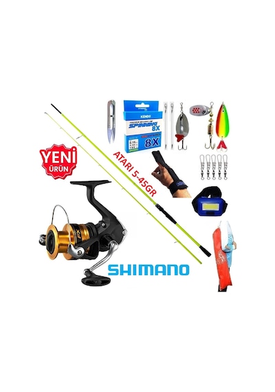 Shimano Fx 4000 210cm 5-45gr Karbon High Tech Turna Spin Olta Takımı Seti