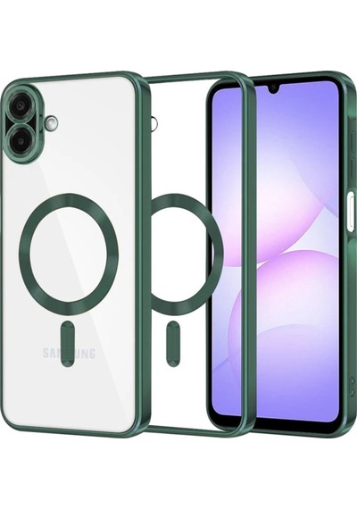 Samsung Galaxy A07 4g Uyumlu Kross Magneticsafe Kapak - Koyu Yeşil