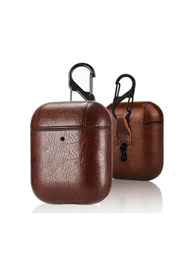 Ally Leather Case Apple Uyumlu AirPods 1-2 Pu Deri Koruma Kılıfı- 5775