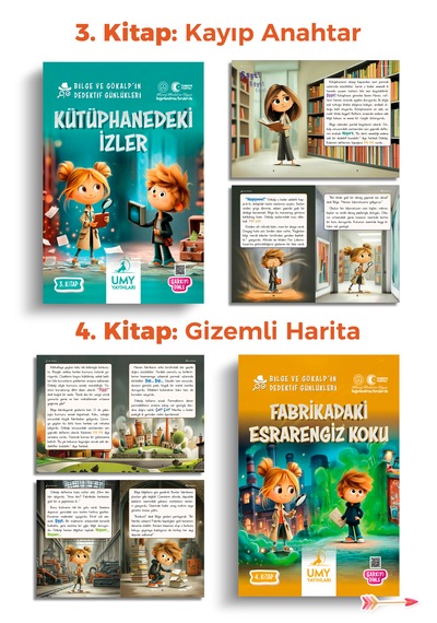 Umy Yayınları Bilge Ve Gökalp İn Dedektif Günlükleri Seti 5 Kitap - Çocuklar İçin Mantık, Dikkat Ve Problem Çözme Geliştiren Hikayeler