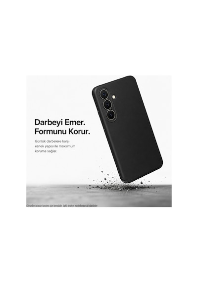 Samsung Galaxy Uyumlu A34 Kılıf Premium Mat İnce Kamera Korumalı Silikon Kapak Siyah