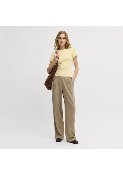Jack & Jones Kadin Pileli Keten Karisimli Beli Lastikli Pantolon - Almira - 12287729 Silver Mink Jack & Jones Kadin Pileli Keten Karisimli Beli Lastikli Pantolon - Almira - 12287729 Silver Mink