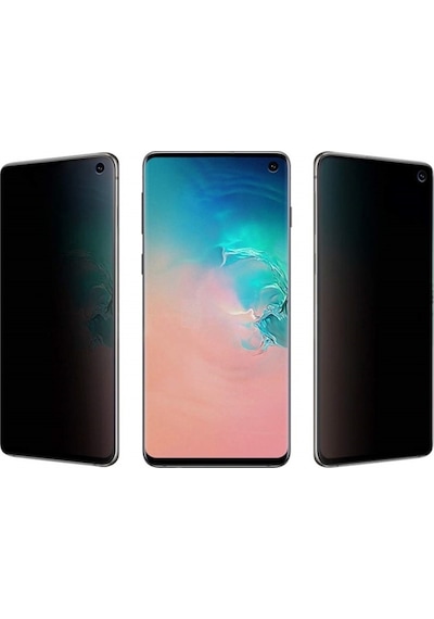 Samsung Uyumlu Galaxy Note 10 Plus Privacy Polymer Nano Ekran Koruyucu Siyah