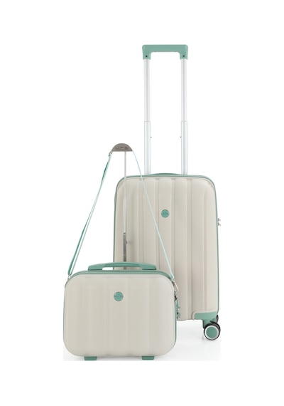 Mçs Polipropilen 2'li Valiz Seti Kabin & Makyaj V305 Kemik-acı Kahve