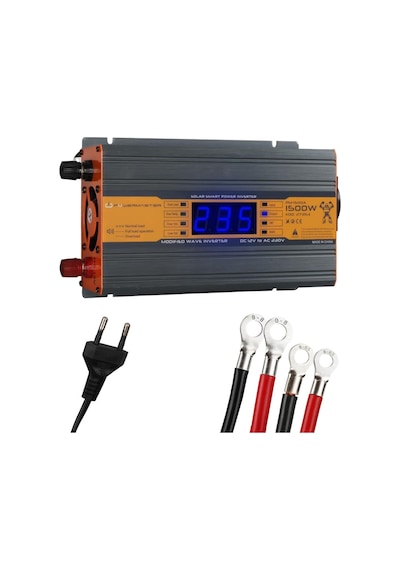 Xtechnx Xtechn027353 Powermaster Pm-1500a 12 Volt 1500 Watt Led Ekranlı Power Inverter