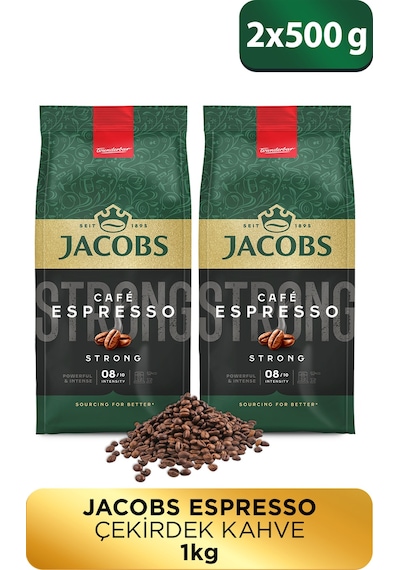 Jacobs Espresso Çekirdek Kahve 2 x 500 G