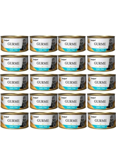 BestPet Gurme Kedi Konservesi Ton Ve Hamsi Parça Etli 20 x 100 G