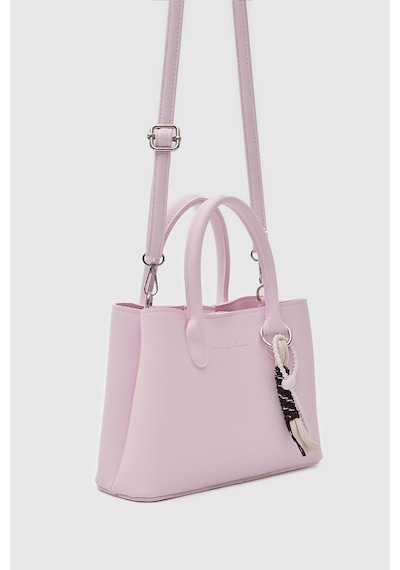 Shule Bags Ivy Kombine City El Ve Çapraz Çanta Pudra Pembe