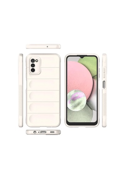 Northcity Samsung Galaxy A03s Uyumlu Kılıf Optimum Silikon - Krem