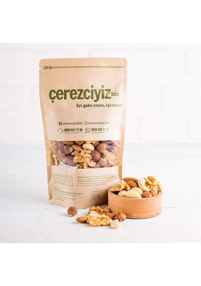 Çerezciyiz Biz Lüks Karışık Çiğ Kuruyemiş 1 KG