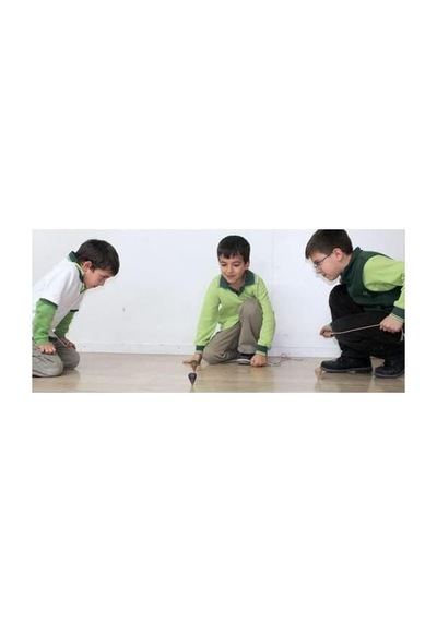 Nostaljik Ahşap Oyuncak Topaç 5li Demet