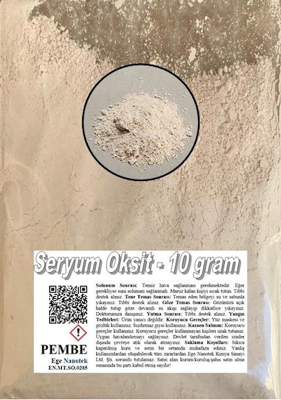 Cam Çizik Giderici Toz Pembe Seryum Oksit - 10 GRAM