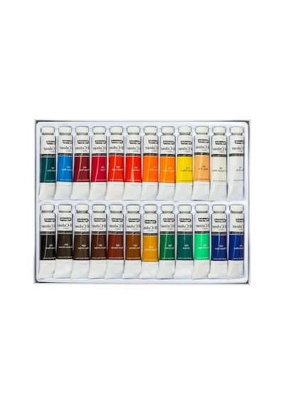 Yağlı Boya Seti, 24 Farklı Renk - 12 Ml Tüp 0,15 L