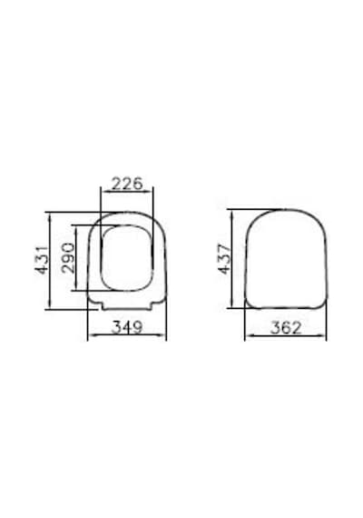 VitrA D - light Yavaş Kapanır İnce Klozet Kapağı 103 - 003 - 009