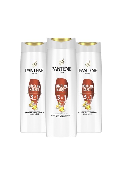 Pro-v Şampuan Dökülme Karşıtı 3'ü 1 Arada 400 Ml 3 Adet Tüm Saç Tipleri