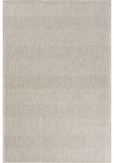 Hoom Rugs Nova 2005 Bej İnce Kaymaz Latex Tabanlı Sisal Halı Gri Siyah