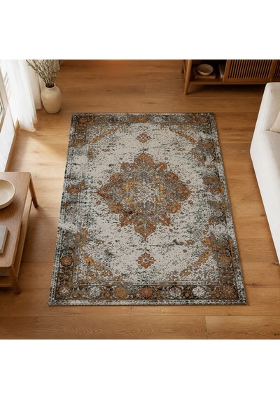 Kartela Halı Melo Halı Jüt Taban Dokuma Halı Açık Gri - 80 X 120 Cm