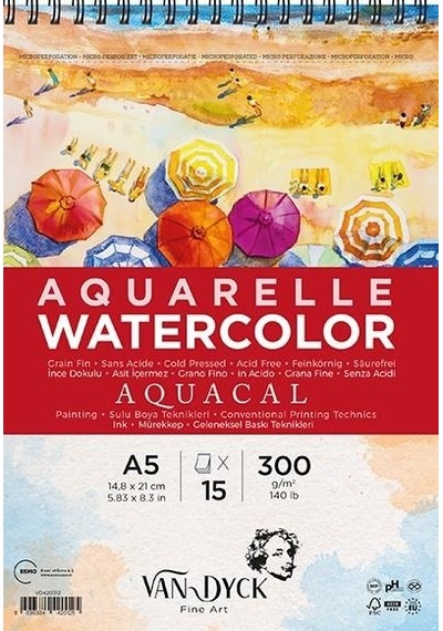 Van Dyck Aquacal Cldpres A5+üst Sprl S.by Blk 15yp.ince Dkl