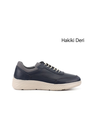 Gönderir Erkek Lacivert Bağcıklı Hakiki Deri Sneaker Ddma85142871