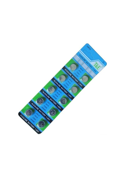 T&E AG13 LR44W CX44 357A Düğme Pil 10'lu