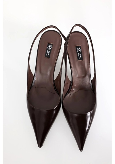 Kahverengi Sivri Burun Slingback 25149 Kahverengi Kahverengi Sivri Burun Slingback 25149 Kahverengi