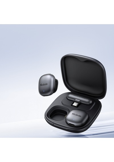 Mcdodo Mp-5451 2.4ghz Type-c Alıcılı Kablosuz Yaka Mikrofonu Siyah