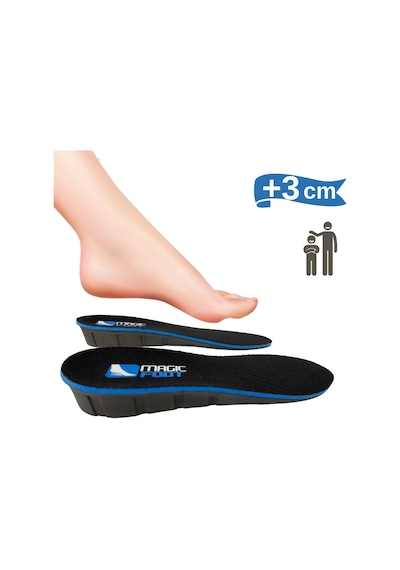 Magicfoot Unisex +3 Cm Boy Uzatıcı Gizli Topuk Yükseltici Geliştirilmiş Tabanlık