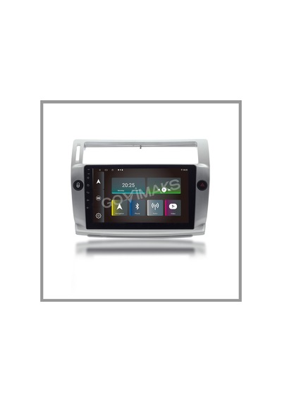 Govimaks Cıtroen C4 2005-2010 Uyumlu Grı 4 Gb Ram 64gb Hafıza Androıd Multımedıa Teyp 9"