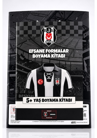 X Dekomus Lisanslı Beşiktaş Boyama Seti 12'li Kuru Boya Kalemi Ve Boyama Kitabı Altın