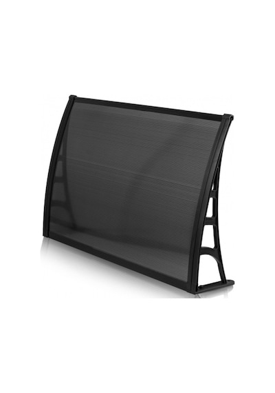 Lotus Kapı Pencere Üstü Pratik Sundurma 70x120 - Siyah Siyah