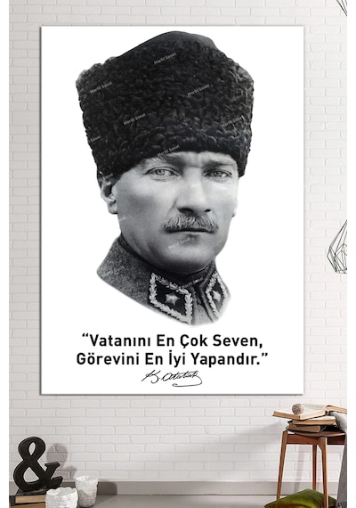 Ataürk Makam Panosu Mustafa Kemal Atatürk Makam Tablosu (8 Farklı Ölçü) 70 x 100