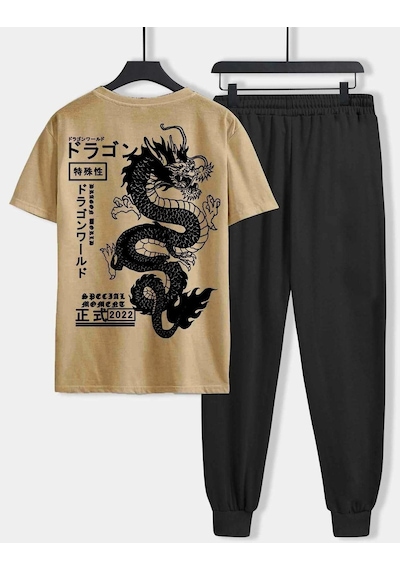 Dragon Vizon T-shirt Siyah Eşofman Altı Jogger- Baskılı Alt Üst Eşofman Takım Oversize Bisiklet Yak Vizon Siyah Dragon Vizon T-shirt Siyah Eşofman Altı Jogger- Baskılı Alt Üst Eşofman Takım Oversize Bisiklet Yak Vizon Siyah