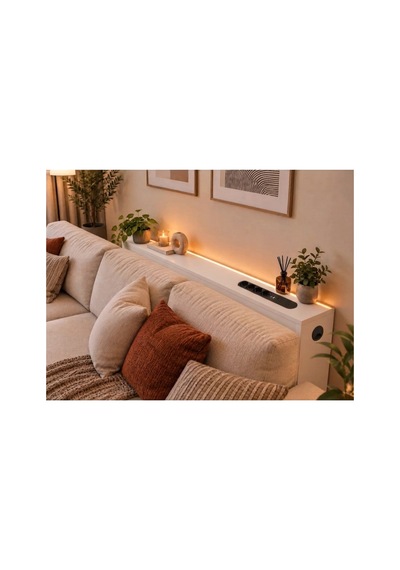 1. Sınıf Beyaz Mdf Auratech Led Li Koltuk Arkası Dresuar Prizli Şarjlı Raf Konsol 180x80x12 1. Sınıf Beyaz Mdf Auratech Led Li Koltuk Arkası Dresuar Prizli Şarjlı Raf Konsol 180x80x12
