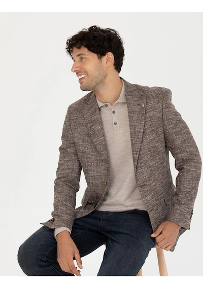 Pierre Cardin Kahverengi Slim Fit Ceket G021gl002.000.1767841.vr029 Kahverengi