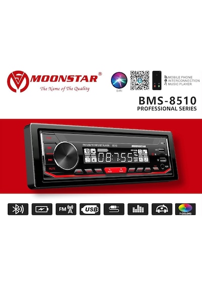 Oto Teyp 4x45w Bt/usb/sd/fm/aux Bms-8510